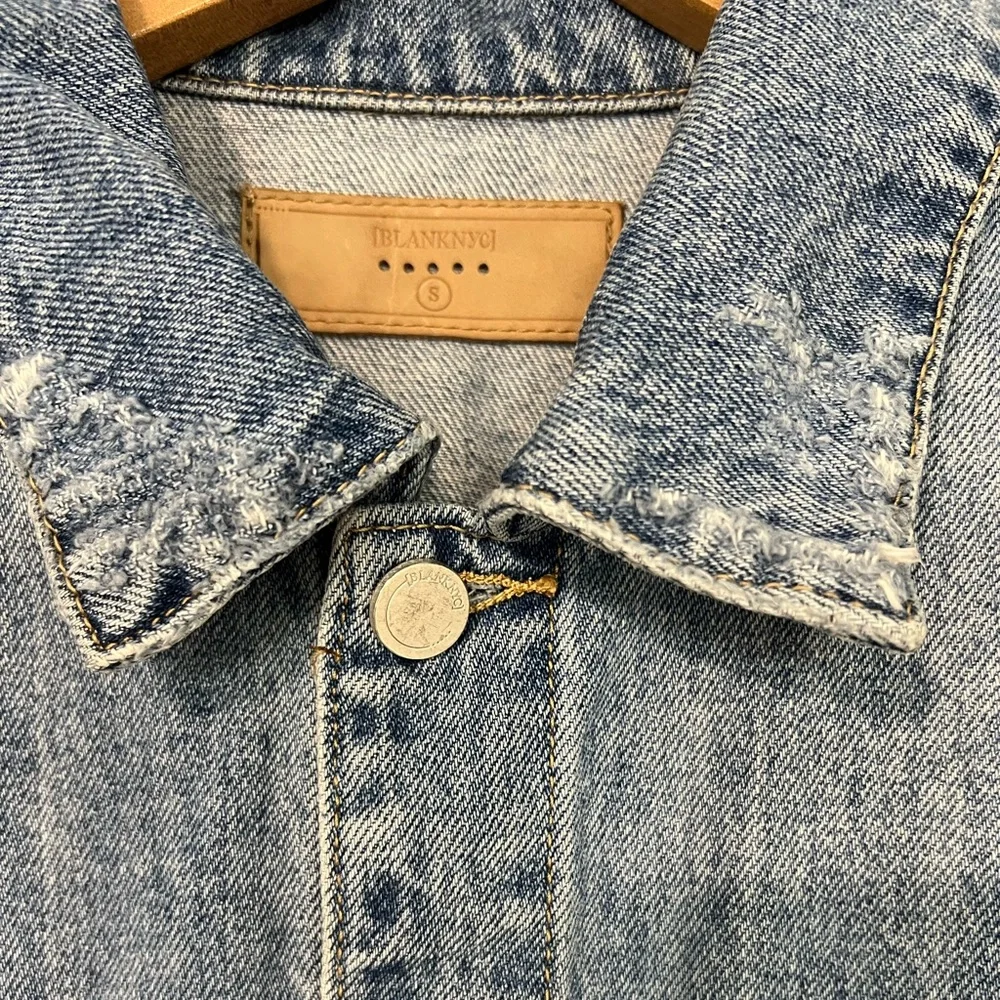Blank NYC rainbow denim jacket. - Picture 7 of 8
